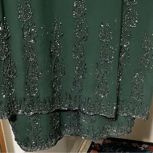 Formal long dress with sheer cover - Picture 7 of 12